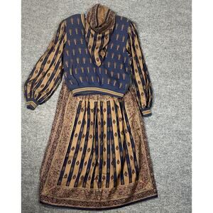 Vintage Umi Collections By Anne Crimmins Sweater And Skirt Outfit Size Large